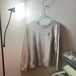Polo Gray Embroidered Women’s Sweater